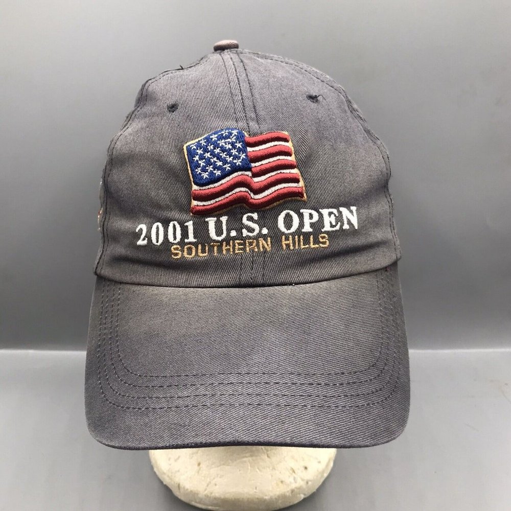Vintage 2001 Southern Hills Country Club US Open Hat Golf Baseball Cap GC